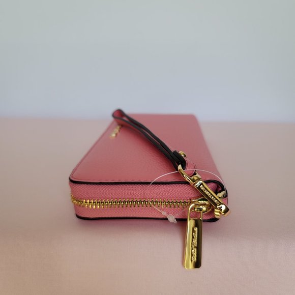 MICHAEL KORS Jet Set Travel Continental Pebbled Leather Wallet-Tea Rose⭐ - Picture 11 of 16